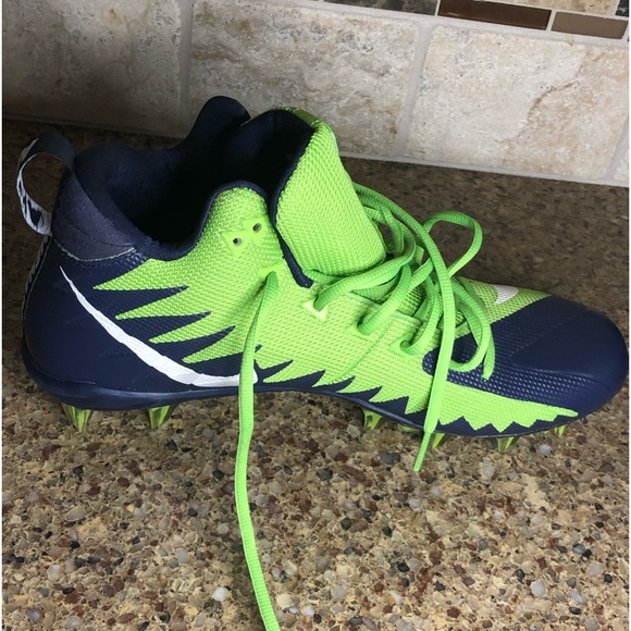 Nike Alpha Menace Pro Seattle Seahawks Football Cleats Mens Size 12 - Picture 3 of 8